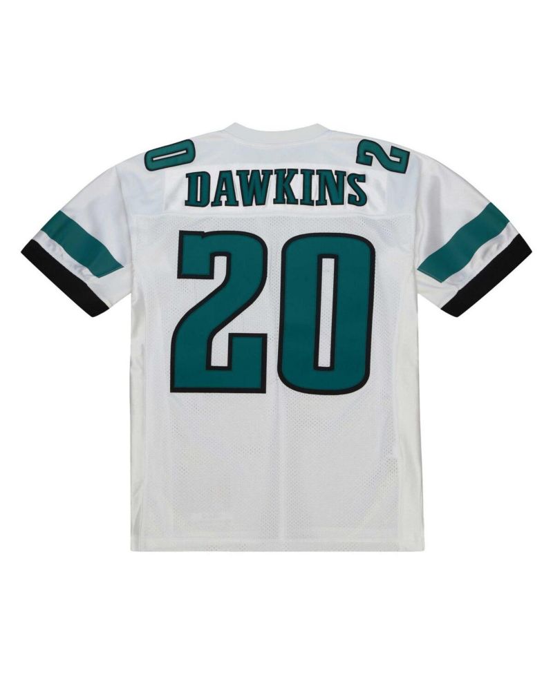 Men's Brian Dawkins White Philadelphia Eagles 1996 Authentic Jersey