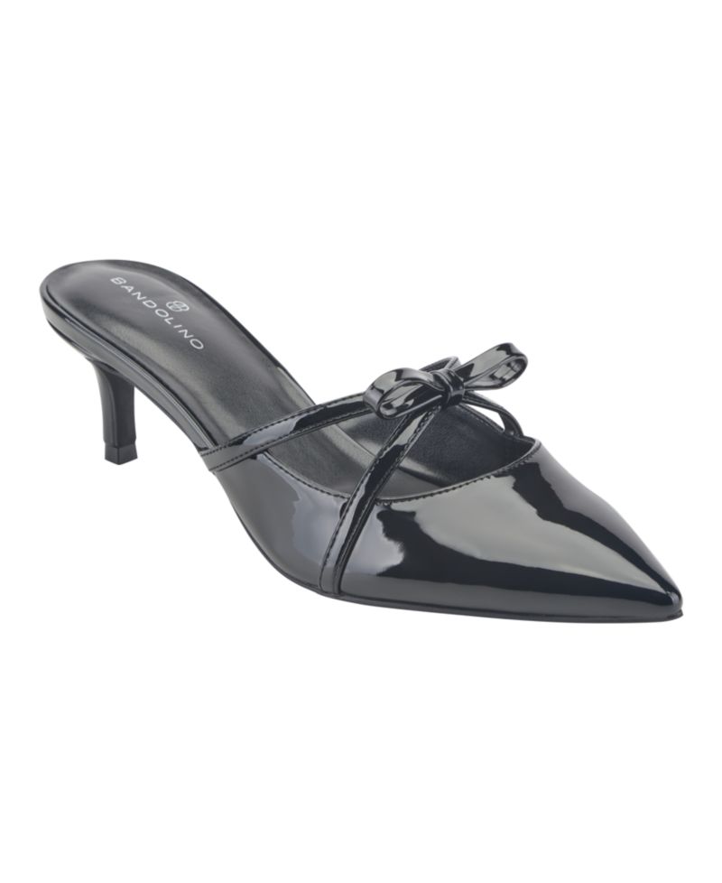 Women's Mokita Crisscross Bow Kitten Heel Pumps
