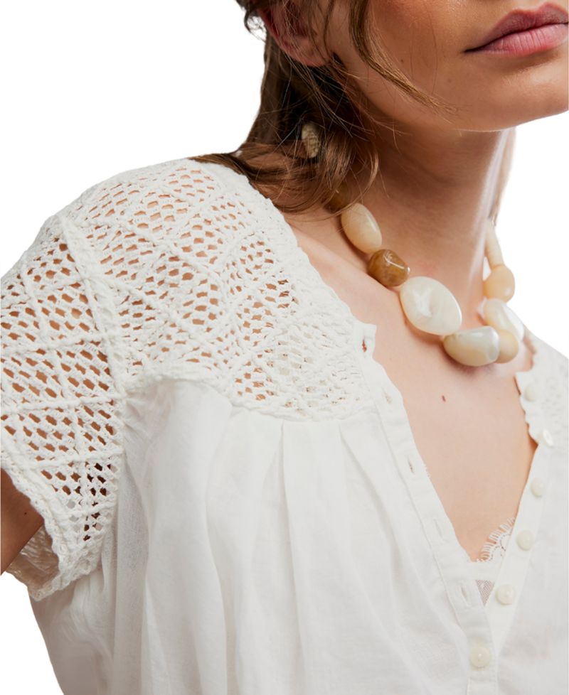 Women's Gemma Embroidered Boat Neck Top