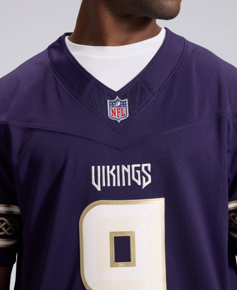 Men's J.J. McCarthy Purple Minnesota Vikings 2026 Rivalries Collection Vapor F.U.S.E Stitched Limited Jersey