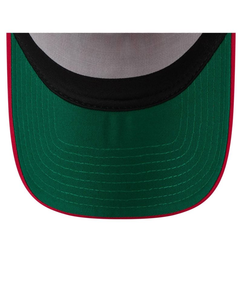 Men's White St. Louis Cardinals Distressed 9FORTY A-Frame Adjustable Trucker Hat
