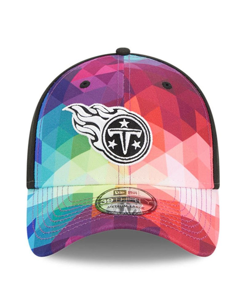 Men's and Women's Multicolor, Black Tennessee Titans 2023 NFL Crucial Catch 39THIRTY Flex Hat