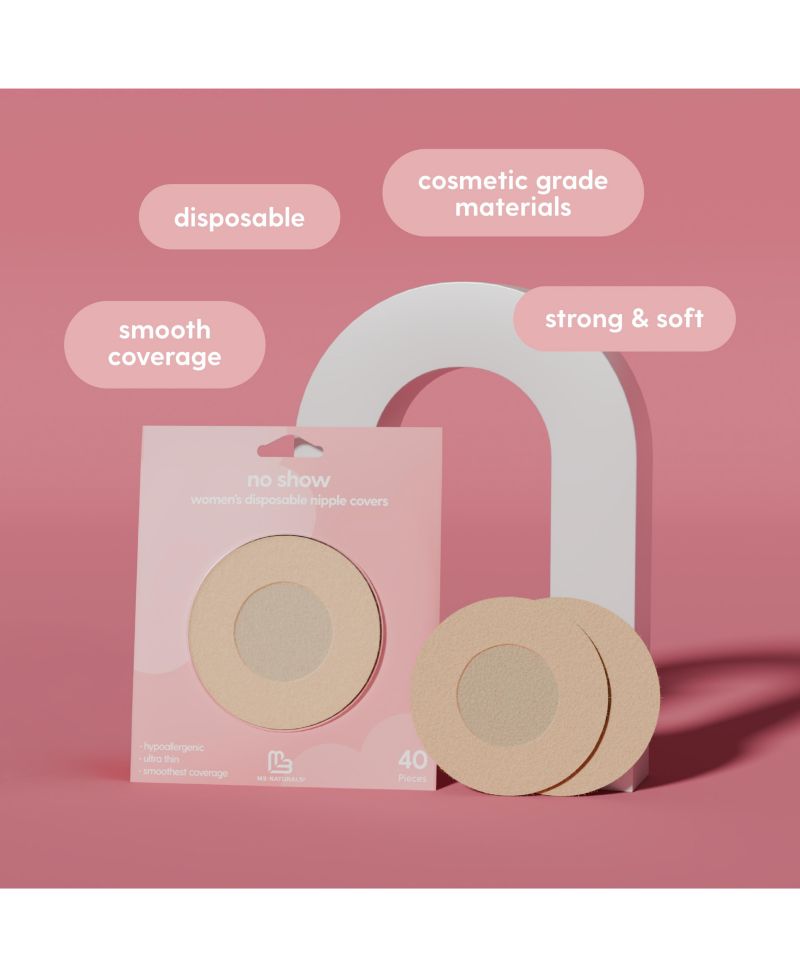 Disposable Nipple Covers for Women | Hypoallergenic & Breathable Nipple Covers | Seamless, Single-Use & Medical Grade, 40 Count