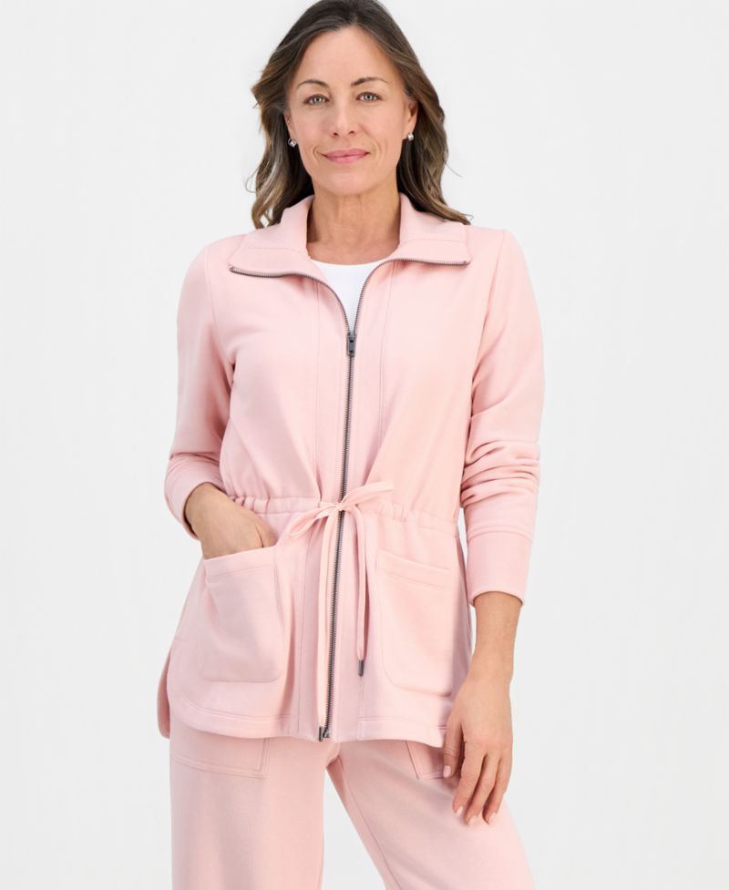 Petite LuxLounge Fleece Anorak Knit Jacket