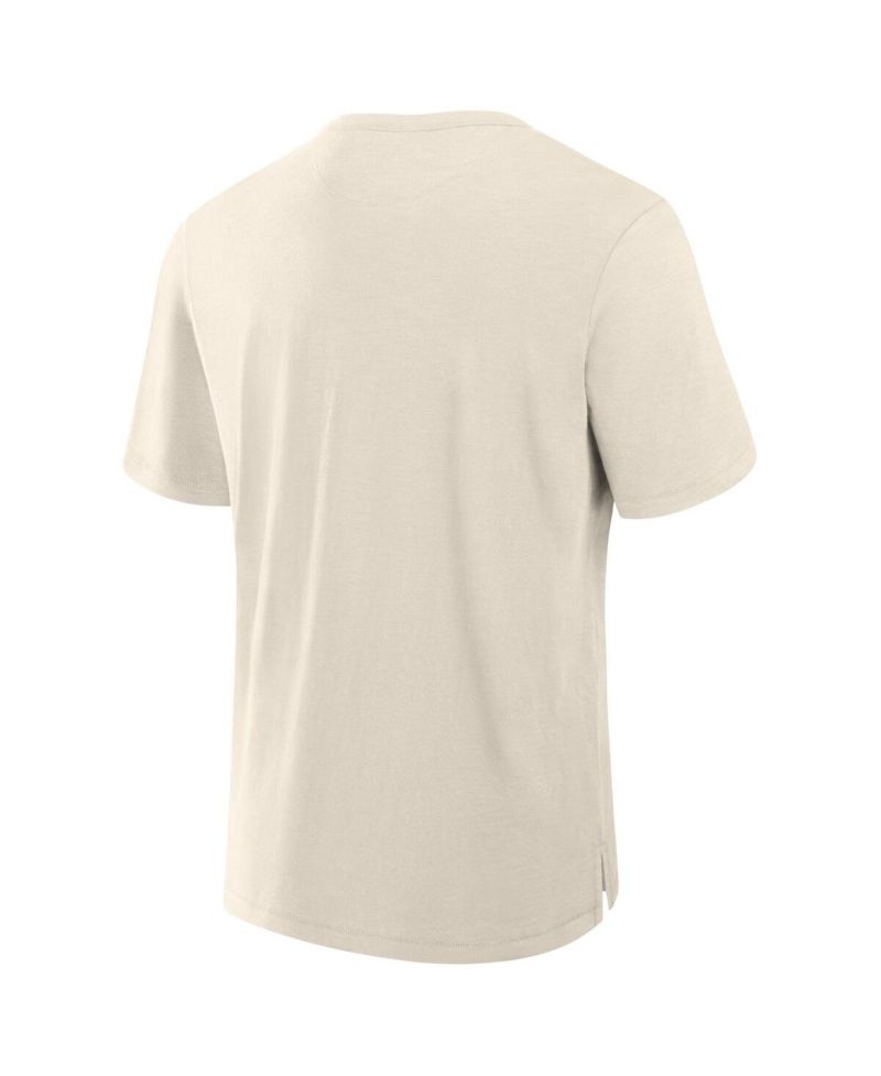 Men's Cream Green Bay Packers Slub T-Shirt