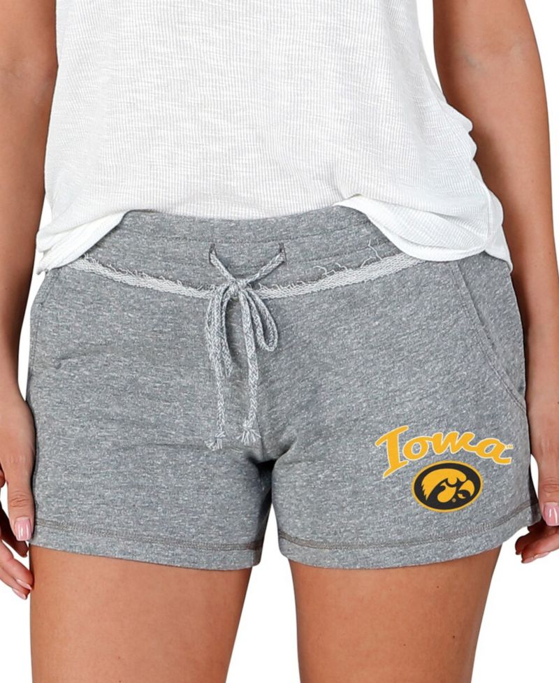 Women's Gray Iowa Hawkeyes Mainstream Terry Shorts