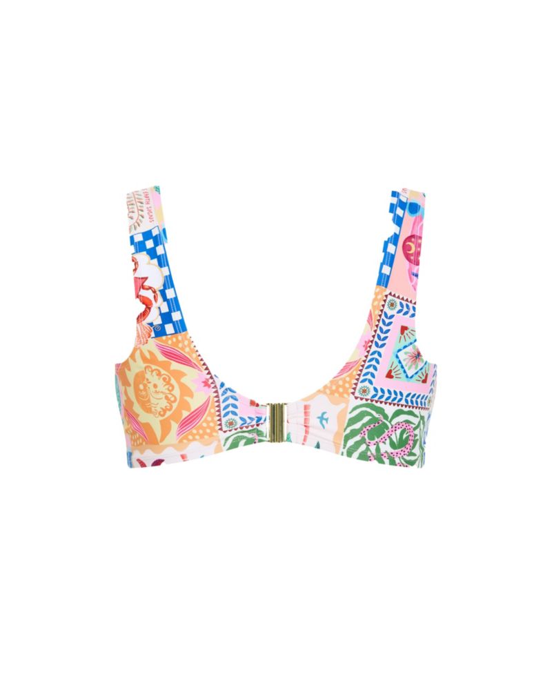 Women's Positano Print Underwire Bikini Top