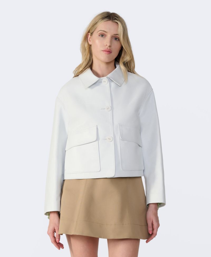 Women's Ella Cropped Leather Jacket