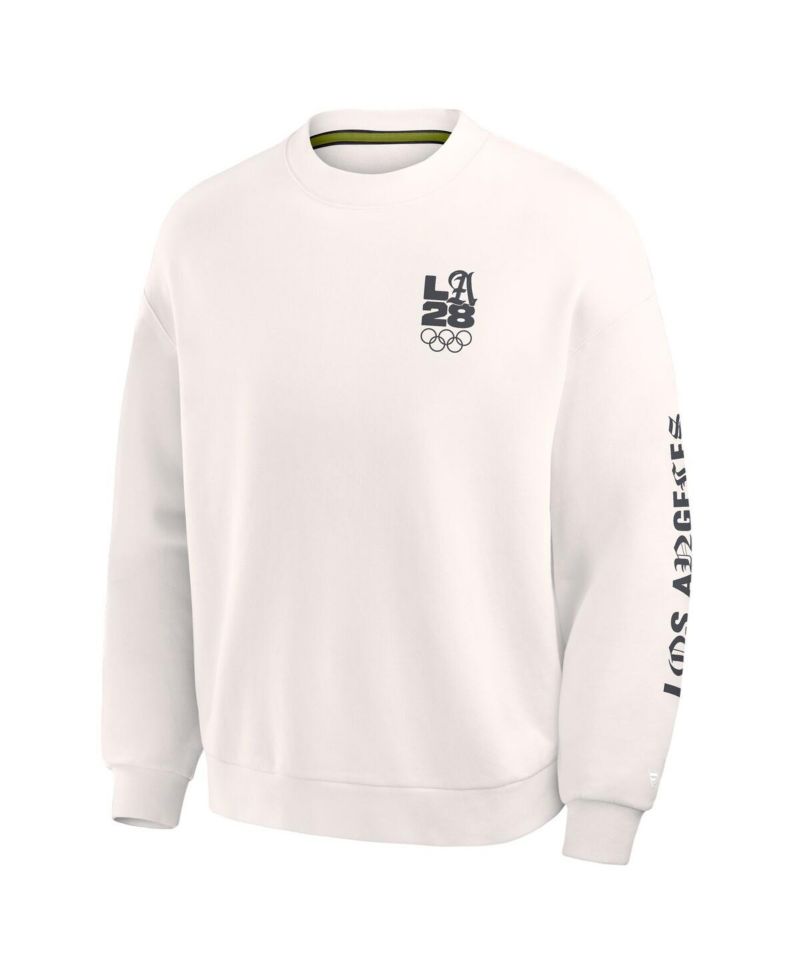 Men's Cream LA28 Summer Olympics Oversized Type Play Multi Sweatshirt