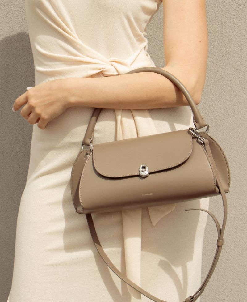 Scallop Calf Leather Bag
