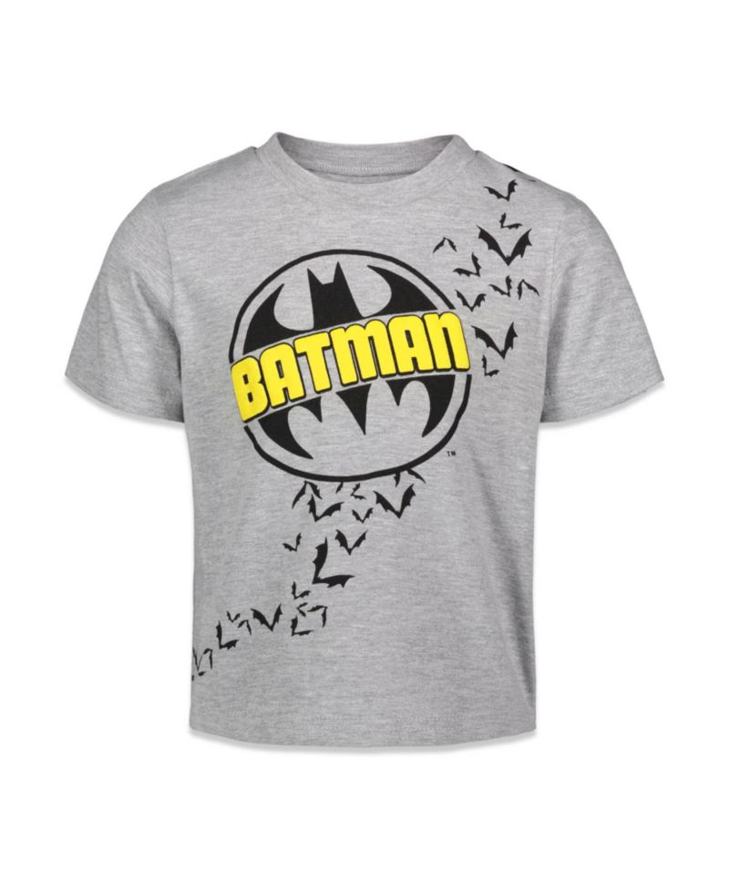 Toddler Boys Justice League Batman Joker Riddler 3 Pack Graphic Short Sleeve T-Shirt Toddler|Child