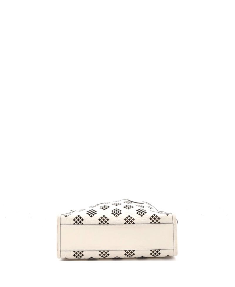 Small Convertible Tote GG Debossed Laser Cut Leather
