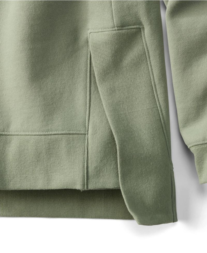 Plus Size Long Sleeve Serious Sweats Hooded Tunic Sweatshirt
