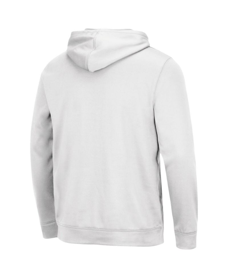 Men's White Michigan Wolverines Lantern Pullover Hoodie