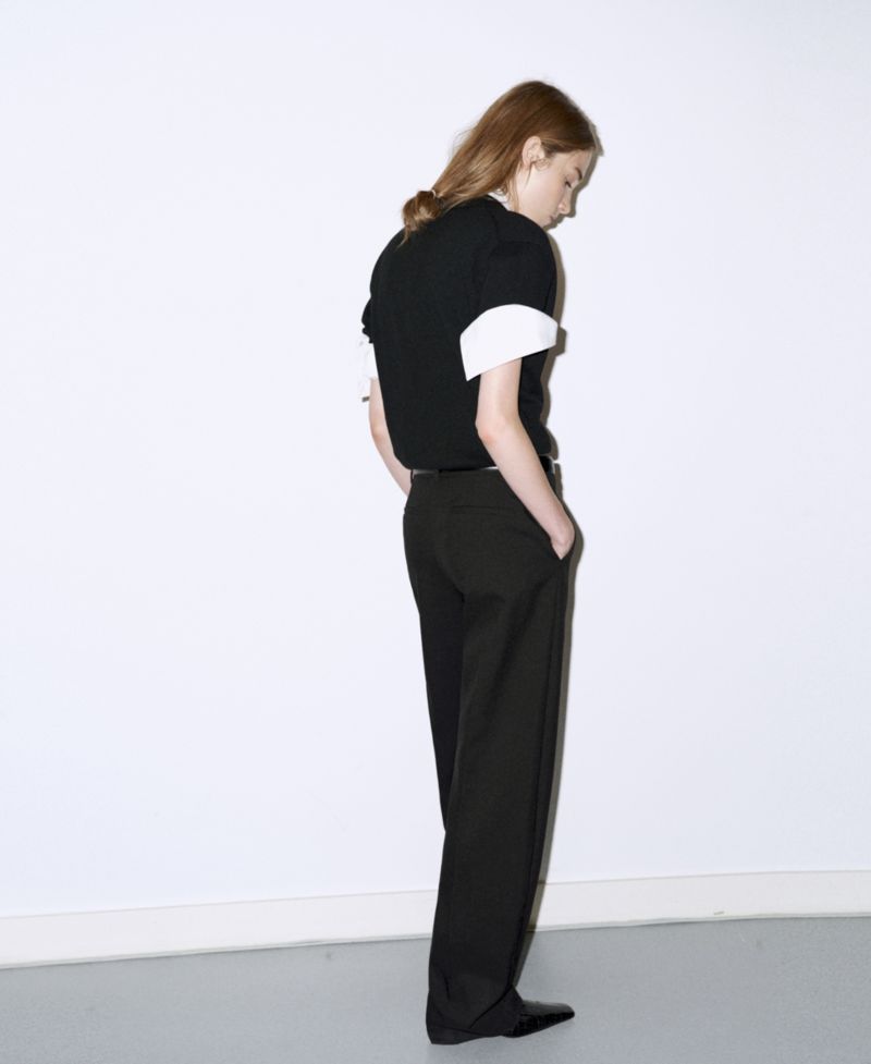 Women's Selection Polo-Collar Wool-Blend Sweater