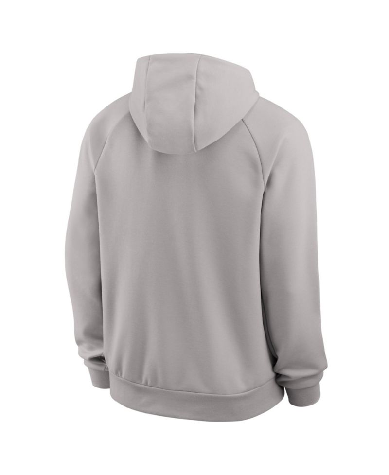 Men's Gray Michigan Wolverines Premium Performance Raglan Dri-FIT Hoodie