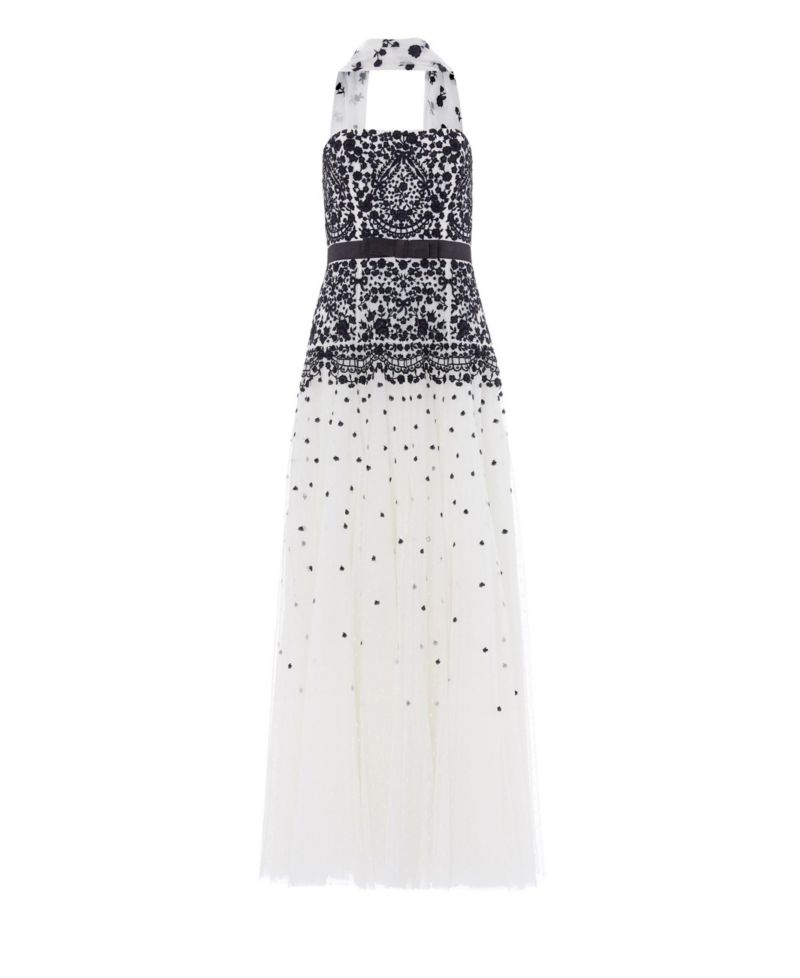 Women's Strapless Lace Ball Gown