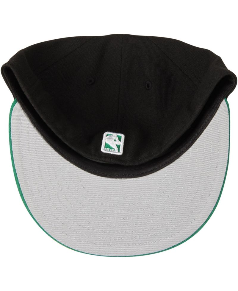 Men's Black/Green Boston Celtics Team Color 2Tone 59FIFTY Fitted Hat