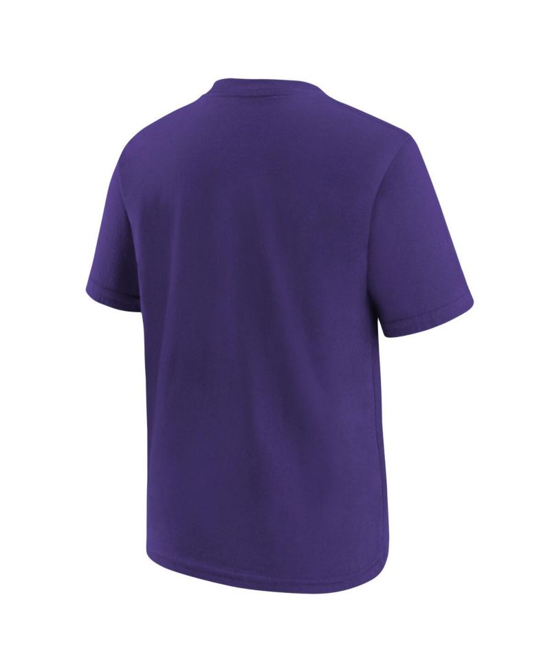Big Boys Purple Minnesota Vikings Logo T-shirt