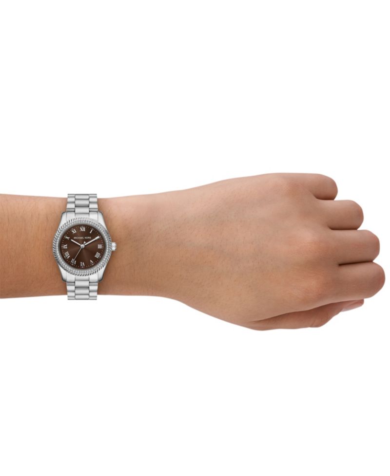 MICHAEL Women's Lexington Three-Hand Stainless Steel Watch 33mm