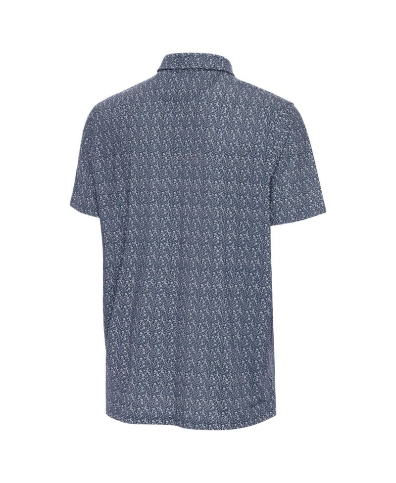 Men's Navy Denver Broncos Botanic Polo Shirt