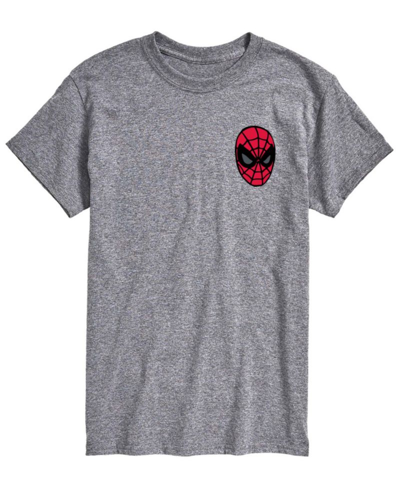 Men's Spiderman Crawling Flag Short-Sleeve Graphic T-Shirt