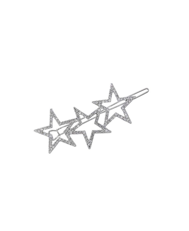 Curved Sparkling Stars Barrette
