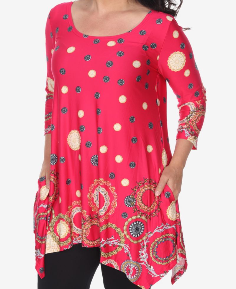 Plus Size Erie 3/4 Sleeve Tunic Top