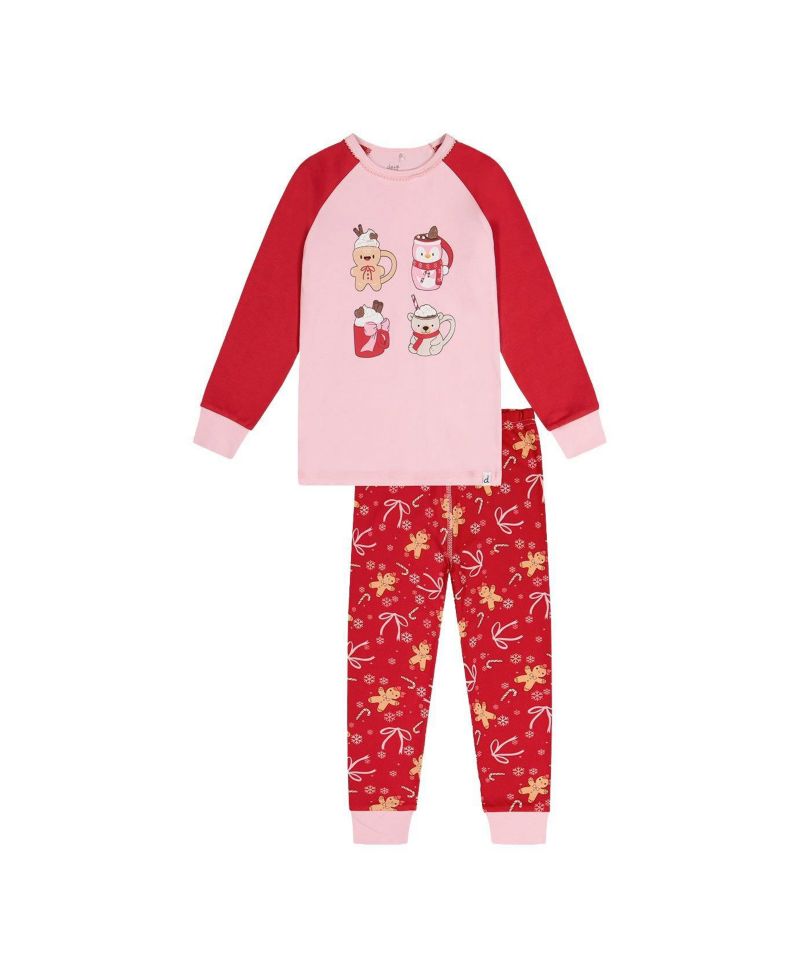 Little and Big Girl (6 - 12) Cotton Two-Piece Pajama Set