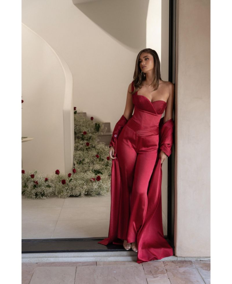 Women's Satin Embrace Maxi Dress