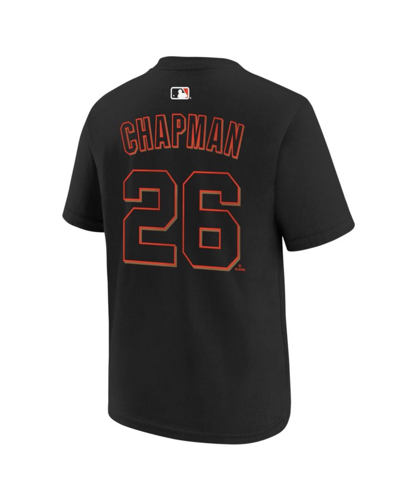 Big Boys and Girls Matt Chapman Black San Francisco Giants Name & Number T-Shirt