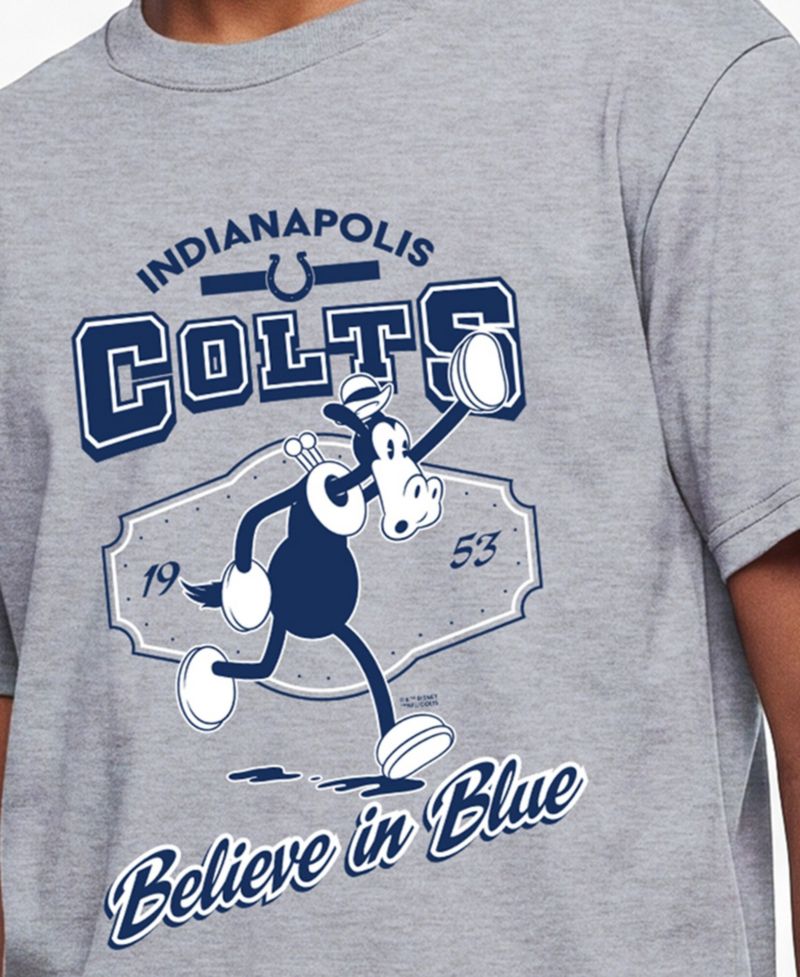 Big Boys and Girls Heather Gray Indianapolis Colts Disney X Champion T-Shirt