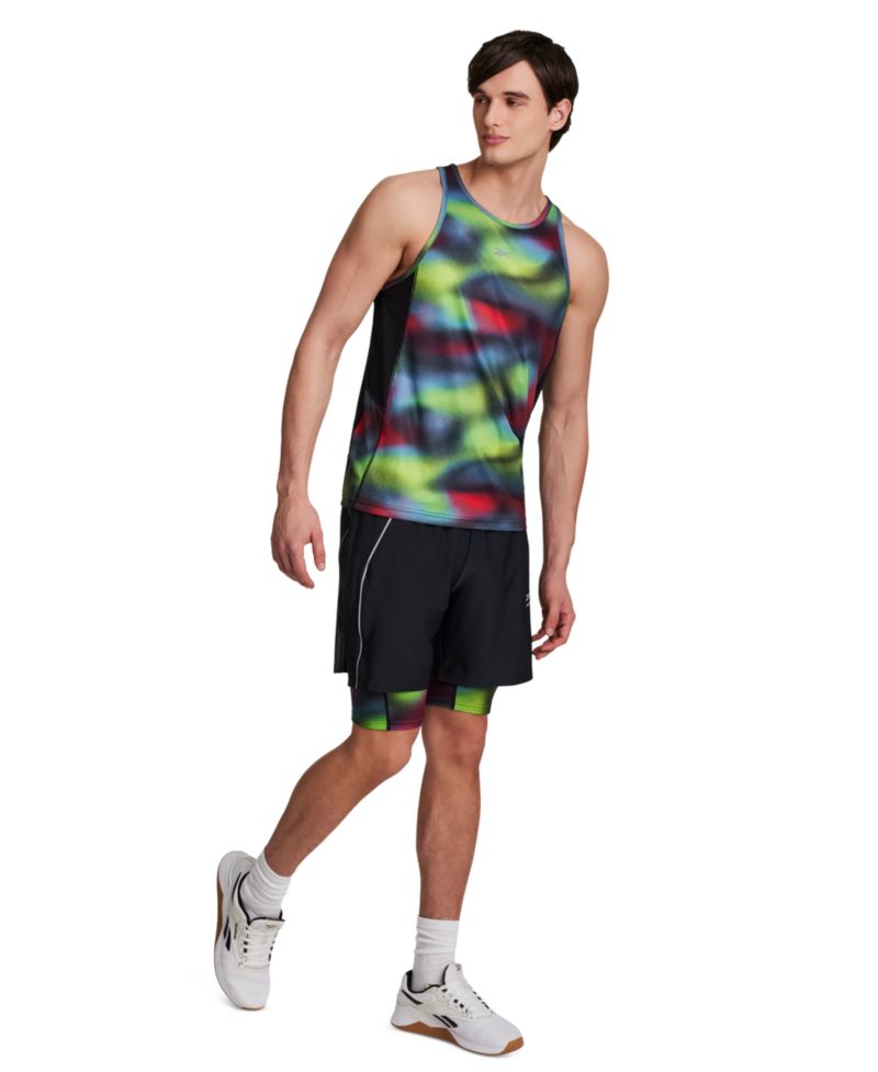 Men's Run Distort Speed Singlet Sleeveless Tank Top T-shirt