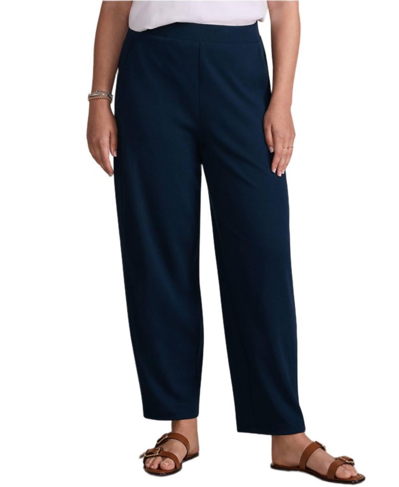 Women's Tall Sport Knit High Rise Barrel Ankle Pants