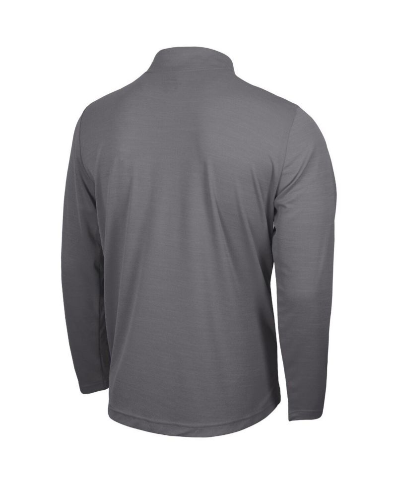 Men's Charcoal Air Force Falcons APLS Fighting Falcon Collection Dri-FIT Intensity Quarter-Zip Pullover Sweatshirt