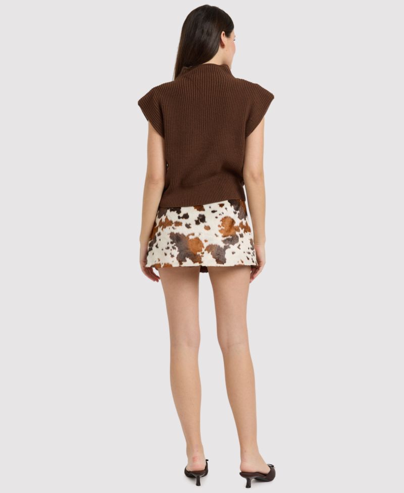 Women's Yumi Animal-Print Wrap Mini Skort