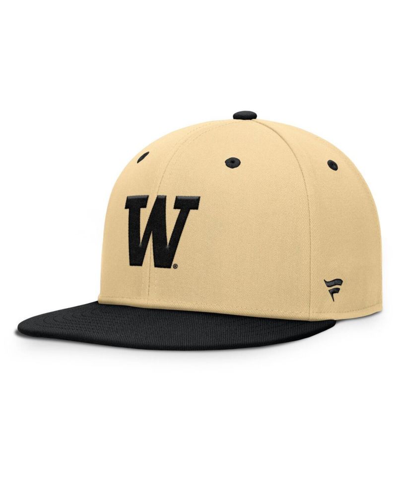 Men's Gold/Black Washington Huskies Balance Fitted Hat
