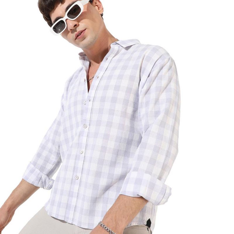 Men's Checkered Regular Fit Casual Shirt