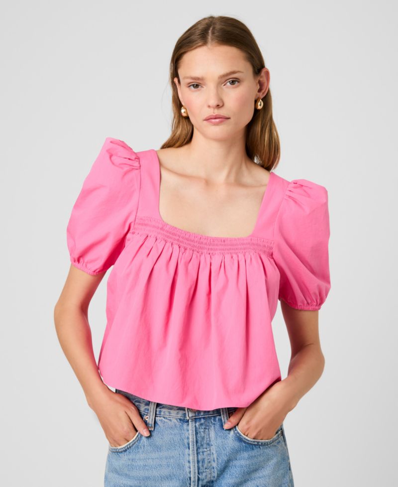 Women's Short-Sleeve Square Neck Top