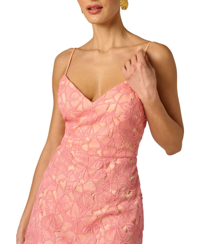 Women's Lace V-Neck Sleeveless Dress