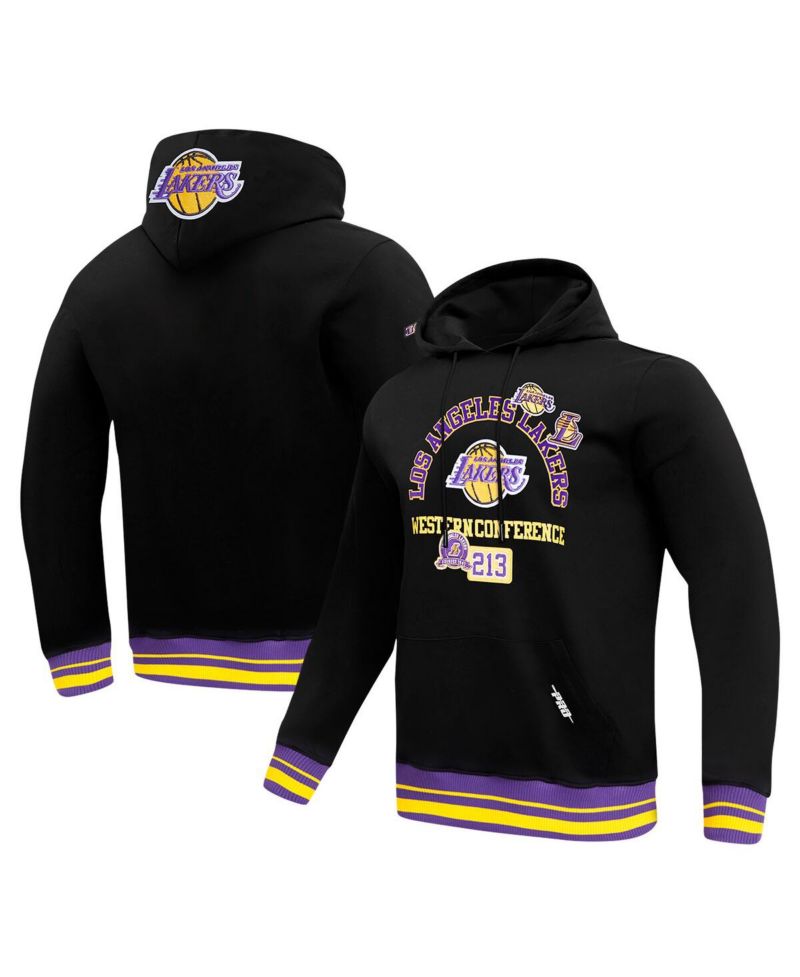 Men's Black Los Angeles Lakers Area Code Pullover Hoodie