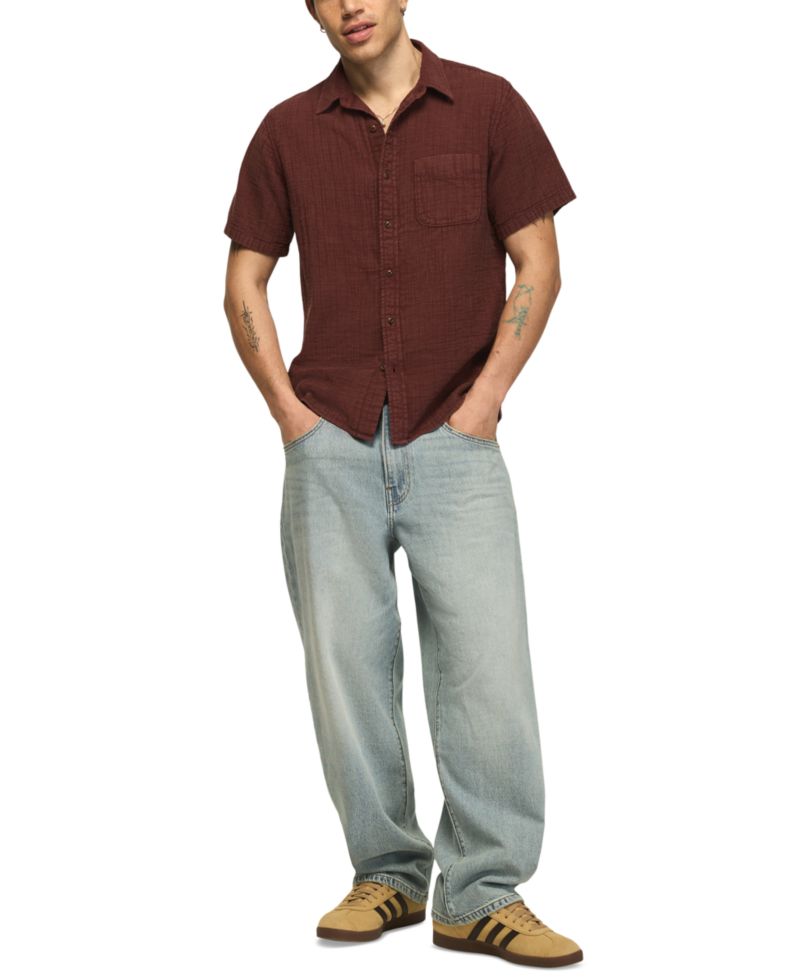 Men's Double Gauze Short-Sleeve Shirt