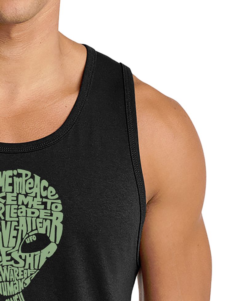 Men's Alien Head Graphic Tank Top