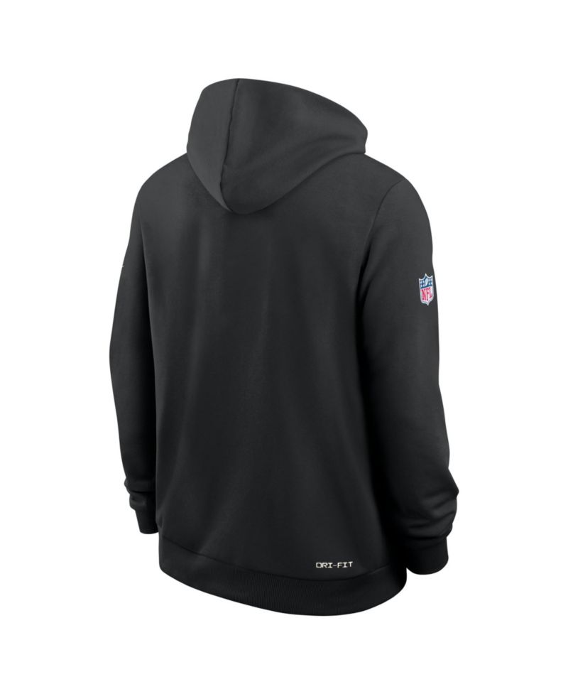 Men's Black Jacksonville Jaguars Sideline Standard Issue Top Prospect Dri-FIT Hoodie