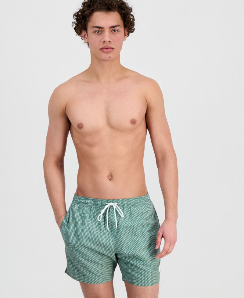 Men's Squiggle Print 5" Swim Trunks