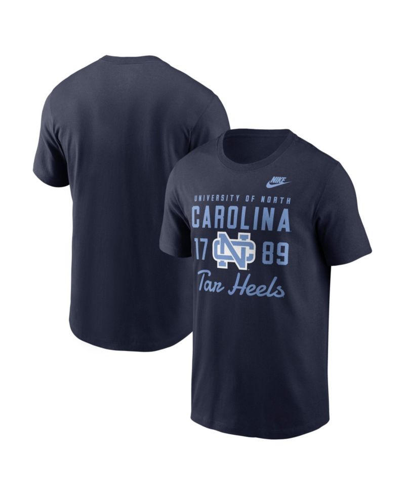 Men's Navy North Carolina Tar Heels Legacy Stacked Established T-Shirt