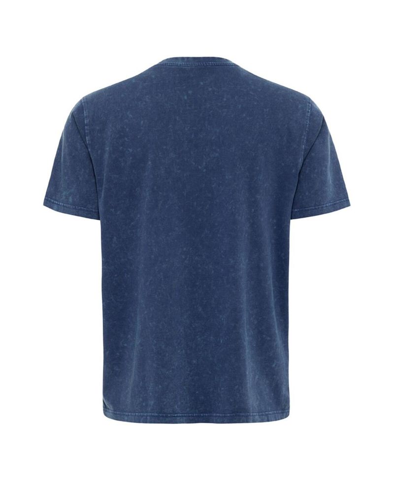Men's and Women's Blue Minnesota Timberwolves Distressed Rock Roll Collection Angus Premium Mineral Wash T-Shirt