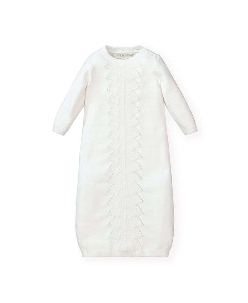 Baby Boys Hope and Henry Sweater Gown and Bonnet Set