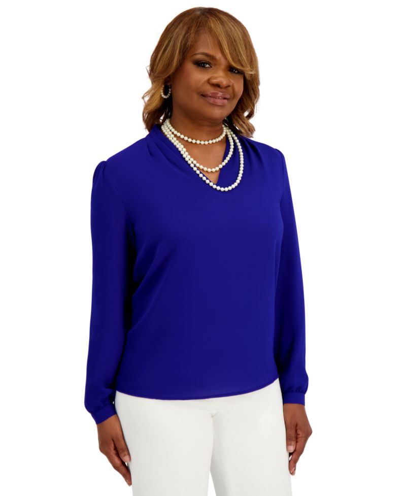 Women's Long Sleeve V-Neck Top