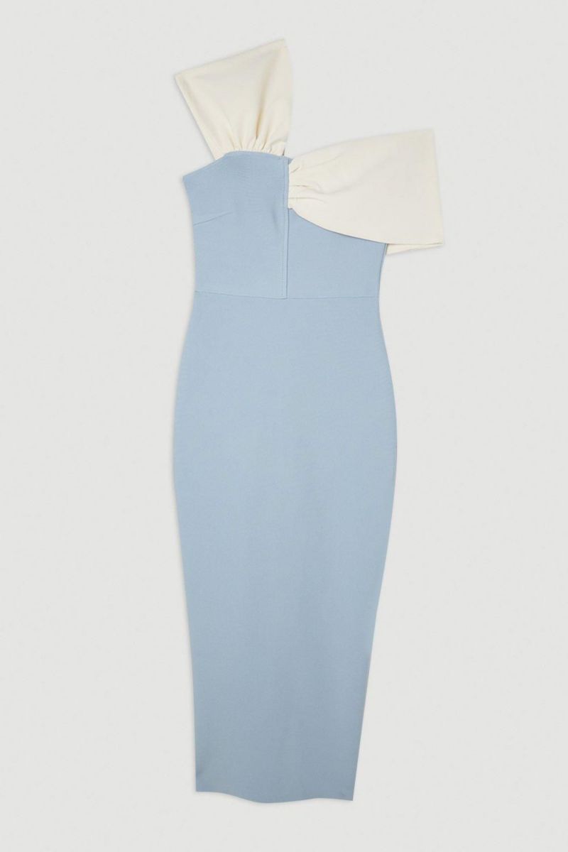 Women's Figure Form Asymmetric Midi Dress